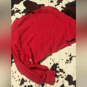 Crop top red size small $15